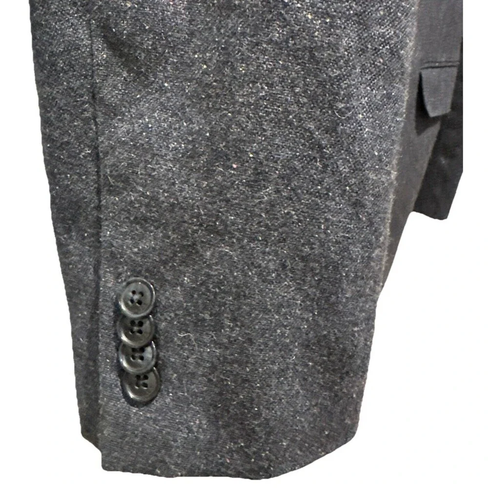 Tommy Hilfiger Men’s 40L Wool Blend Blue Speckled Knit Blazer Sport Coat Long - Picture 5 of 11